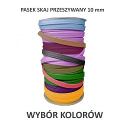 Pasek SKAJ przeszywany  10mm  ekoskóra  WYBÓR KOLORÓW