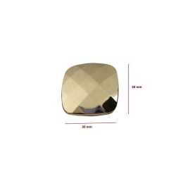 Ozdoba obuwnicza Diament złoto 3,4x3,4cm .