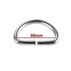 Półkole kaletnicze   30/4 mm nikiel .