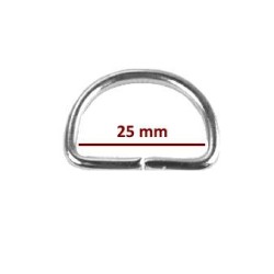 Półkole kaletnicze   25/2,5 mm nikiel .