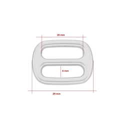 Regulator metal sztywny 20/23/3mm nikiel .