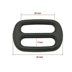 Regulator metal sztywny 25/25/3mm czarny .