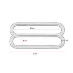 Regulator metal sztywny 50/20/2mm nikiel .