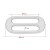 Regulator metal sztywny 40/25/3mm nikiel .