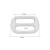 Regulator metal sztywny 25/25/3mm chrom .