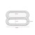Regulator metal sztywny 25/25/3mm nikiel .