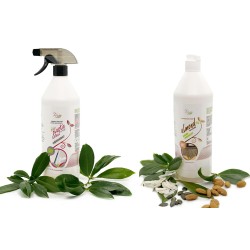 CZYSTA PODŁOGA - zestaw 2 produkty   Almond opak.1L * Bioplastic&Steel opak.1L