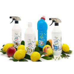 CZYSTA ŁAZIENKA - zestaw 4 produkty   Citric uniwesalny * Citric kamień+rdza * Glass Shine * WC Shine