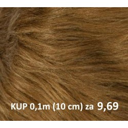 Futerko DŁUGI WŁOS  rudy długość włosa 080 mm, szerokośc tkaniny 150 cm