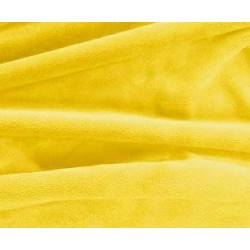 Tkanina futerkowa MINKY LEO żółty  długość włosa 3mm,  szerokośc tkaniny 150 cm