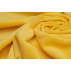 Tkanina futer. MINKY SUPER gładki żółty  dł. włosa 2mm,  szer. tkaniny 150 cm ,  rozciągliwy, bardzo miły w dotyku
