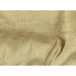Tkanina futerkowa MINKY LEO kremowy lux   długość włosa 3mm,  szerokośc tkaniny 150 cm