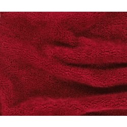 Tkanina TED BARANEK czerwony  długość włosa 8mm, szerokośc tkaniny 150 cm