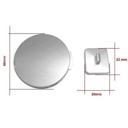 Zamek  48 mm  KOŁO do torebki  nikiel .