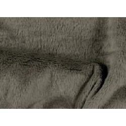 Tkanina futerkowa MINKY LEO c. szary   długość włosa 3mm,  szerokośc tkaniny 150 cm
