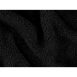 Tkanina TED BARANEK czarny  długość włosa 8mm, szerokośc tkaniny 150 cm