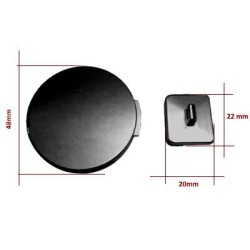 Zamek  48 mm  KOŁO do torebki  c. nikiel .