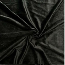 Tkanina  MINKY SARA gładki  czarny  długość włosa 1mm,  szerokośc tkaniny 160 cm
