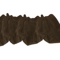 Tkanina futerkowa MINKY gładki  c. brąz  długość włosa 1mm,  szerokośc tkaniny 150 cm