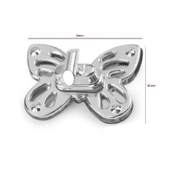 Zamek blaszany 50x35 MOTYLEK motyl nikie do torebek