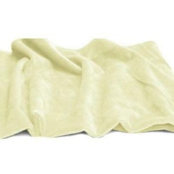 Tkanina futerkowa MINKY gładki  kremowa  długość włosa 1mm,  szerokośc tkaniny 150 cm