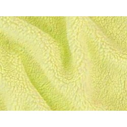 Tkanina TED BARANEK żółty budyń  długość włosa 8mm, szerokośc tkaniny 150 cm