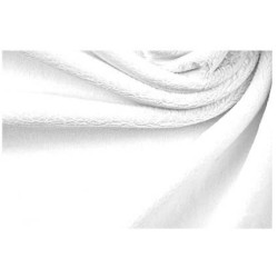 Tkanina futerkowa MINKY PRIMA biały  długość włosa 2-3 mm,  szerokośc tkaniny 150 cm
