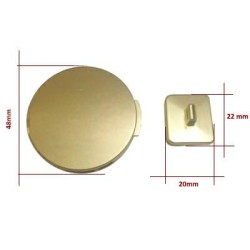 Zamek  48 mm  KOŁO do torebki  złoto .
