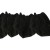 Tkanina futerkowa MINKY gładki  czarny  długość włosa 1mm,  szerokośc tkaniny 150 cm