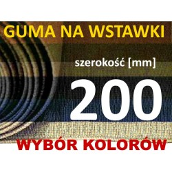 GUMA 200mm na wstawki WYBÓR KOLORÓW