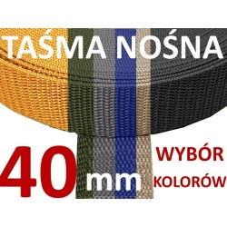 TAŚMA NOŚNA 40 mm  WYBÓR KOLORÓW