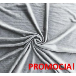 Tkanina  MINKY SARA gładki  szary  długość włosa 1mm,  szerokośc tkaniny 160 cm