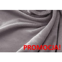 Tkanina futerkowa MINKY PRIMA śr.popiel  długość włosa 2-3 mm,  szerokośc tkaniny 150 cm
